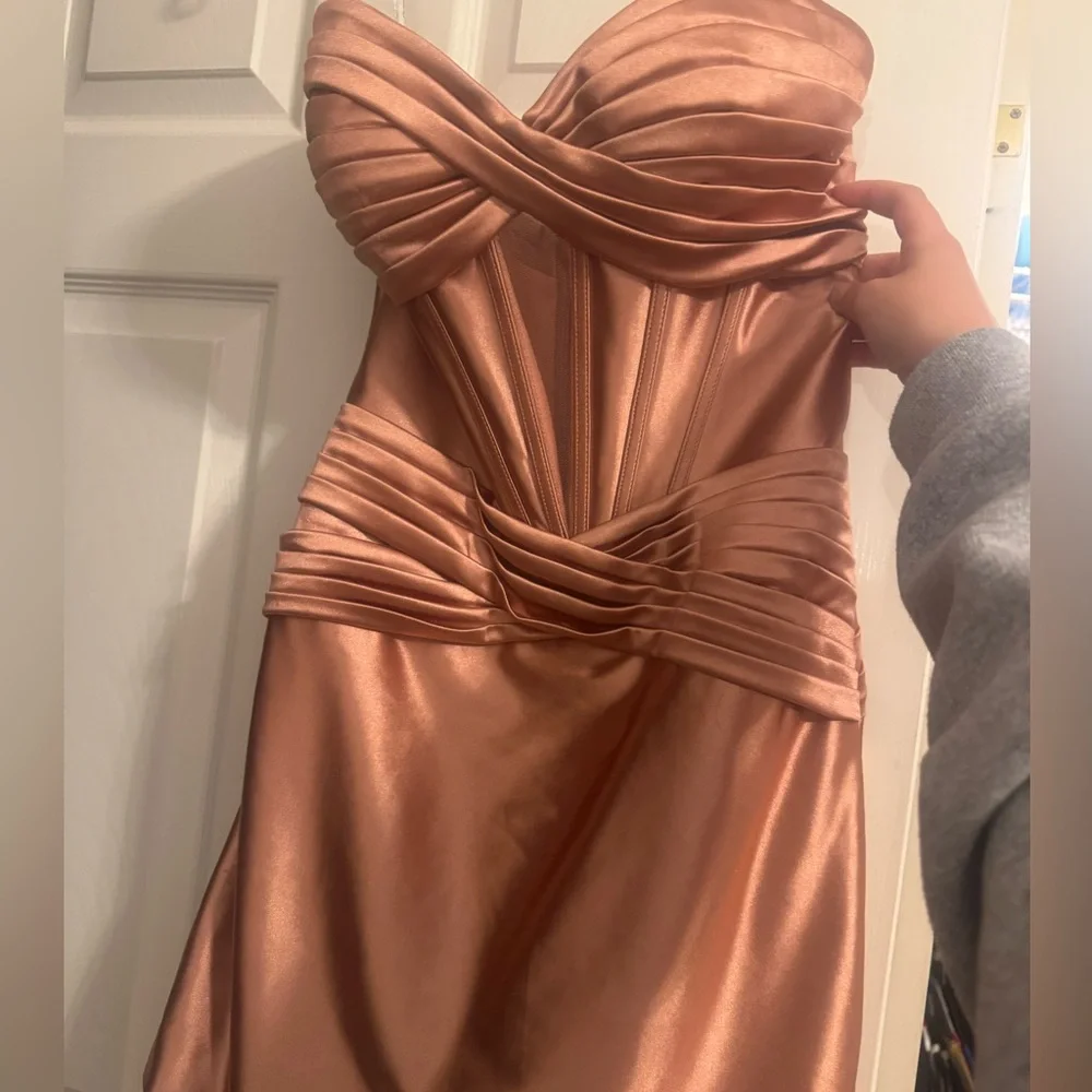 Sherri Hill strapless homecoming dress - Picture 2 of 4